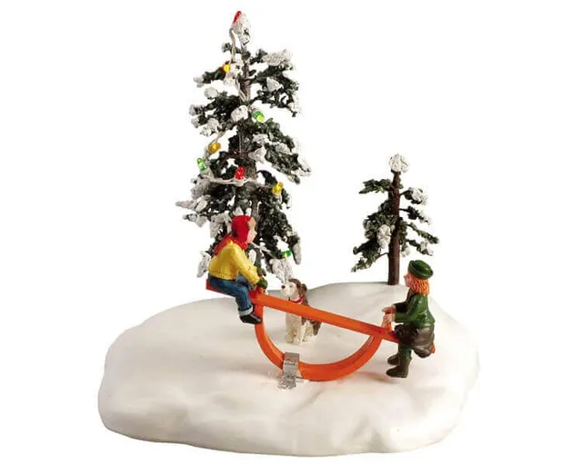 lemax-see-saw-fun-figurine-balan-oire-enfants-village-de-no-l image 1